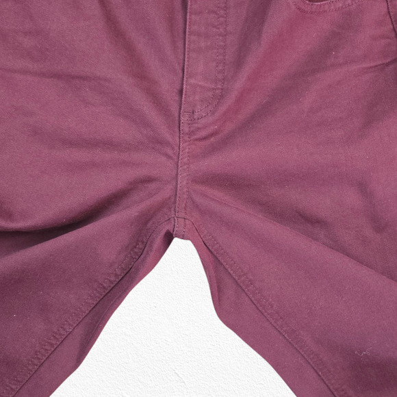 Talbots Dark Cherry Red Slimming Ankle Cropped Skinny Jegging Jeans Size 6P - Picture 7 of 12